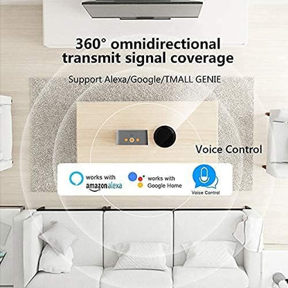 Smart IR Remote Control,All in One IR Blaster Control, Universal Infrared Remote Control for TV DVD Air Conditioner STB etc,Compatible with Alexa, Google Assistant No hub