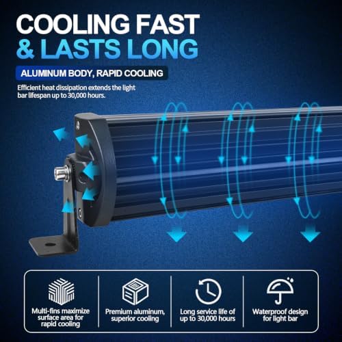 Willpower 22 Inch Curved LED Light Bar 270W Offroad Driving Light