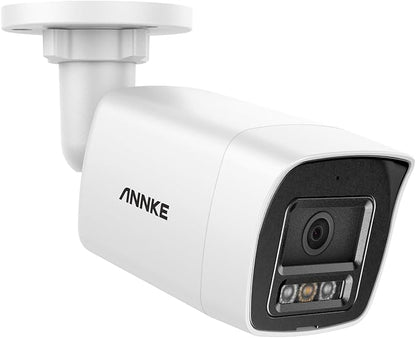 ANNKE 12MP PoE IP Camera Outdoor, Security Bullet Camera with Smart Dual Light for Home Surveillance, Human/Vehicle Detection, Color Night Vision, 2.8mm Wide Angle, Up to 512GB microSD Card, C1200