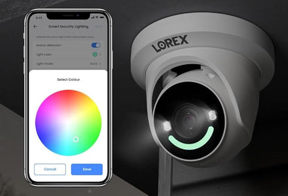 Lorex Classic 4K+ PoE Dome Camera | 12MP | IP Add-on Camera (No Cable) | Color Night Vision | Person & Vehicle Detection | 2-Way Talk | Metal Housing | IP67 Weatherproof | Requires a Recorder