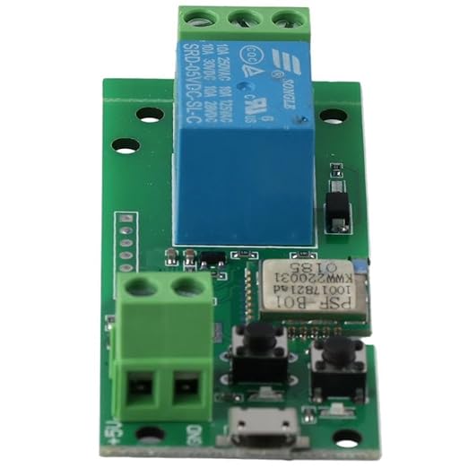 WiFi Wireless Intelligent Remote Control Module,Inching Self-Locking Relay Module, 1 Channel Smart Home Switch