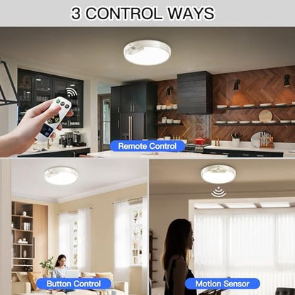 Homelist Newly Upgraded 8000mAh Rechargeable Motion Sensor Ceiling Light