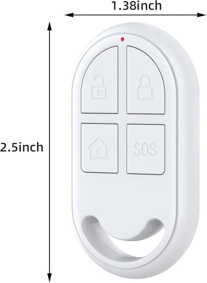 LUCKYDEER Remote Control Compatible with The LUCKYDEER CP2 Motion Sensor Alarm, CP7R Door Alarm for Kids, CP8 & CP9 Home Security System (White)