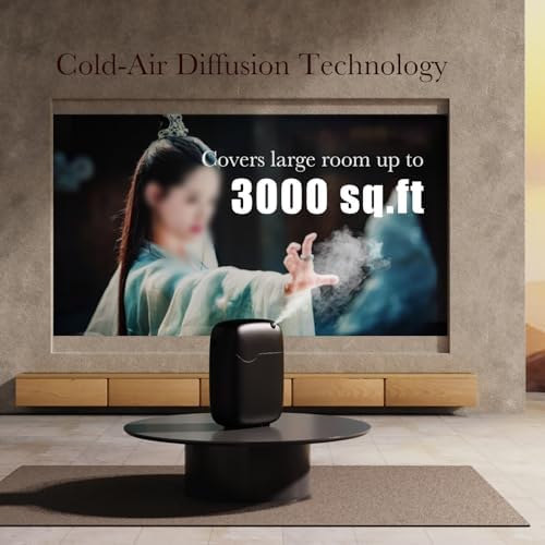 Commercial Scent Machine, HVAC Waterless Essential Oil Diffuser 3000 Sq.Ft, Whole Home,Smart App Control Cold Air Fragrance System for Hotel Lobby, Retail, Large Home (400ml)