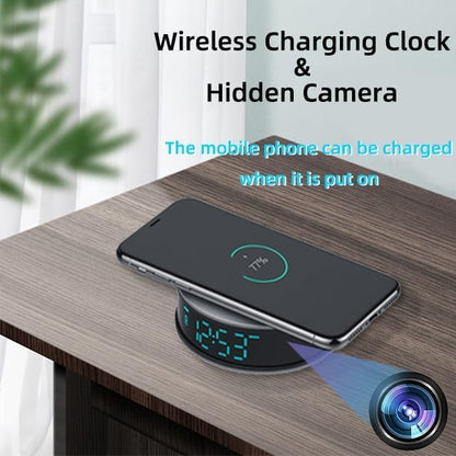 LIZVIE 2.4G WiFi Hidden Camera Clock - 1080P Real-Time Video Recorder with Motion Detection Alarm, Night Vision & Wireless Connectivity (2.4Ghz), Small Security Cam for Indoor Home/Office Surveillance