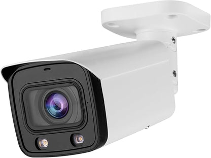 DahuaSecurity 8MP 5X Optical Zoom PoE IP Bullet Camera – 4K Varifocal Security Camera with Human & Vehicle Detection, Smart Dual Light, IP67, 256GB SD Card Slot, Full Metal Housing