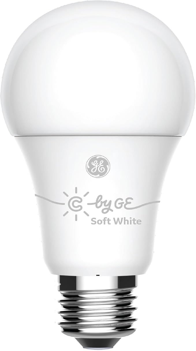 GE C by GE Starter Kit Battery-Powered Motion Sensor 60-Watt EQ A19 Soft White Smart LED Light Bulb