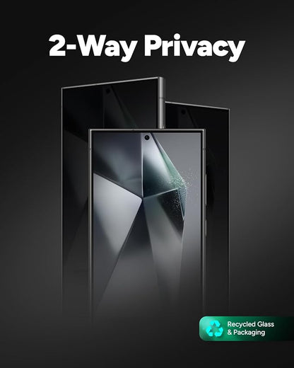 ZAGG Glass Elite Privacy iPhone 15 Plus Screen Protector - 5X Stronger with Reinforced Edges, 2-Way Privacy Filter, Scratch & Smudge-Resistant Surface, InvisibleShield, Easy to Install