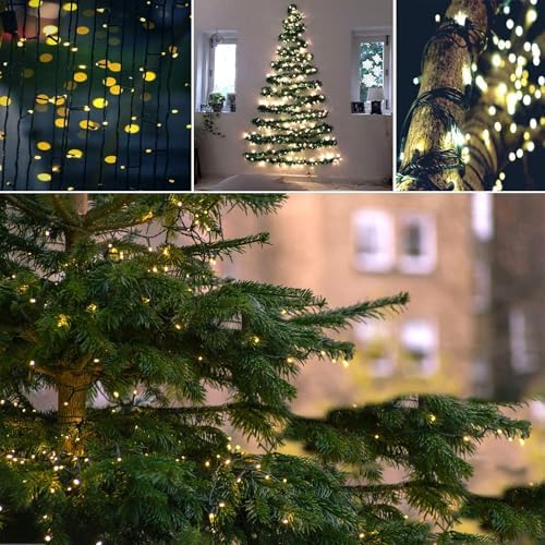 Connectable 88Ft 240LED Christmas String Lights Outdoor Indoor, Warm White