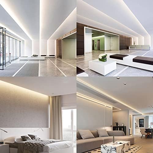 49.2ft/15M 24V COB LED Strip Light Natural White 4000K CRI 93+ 11000lm