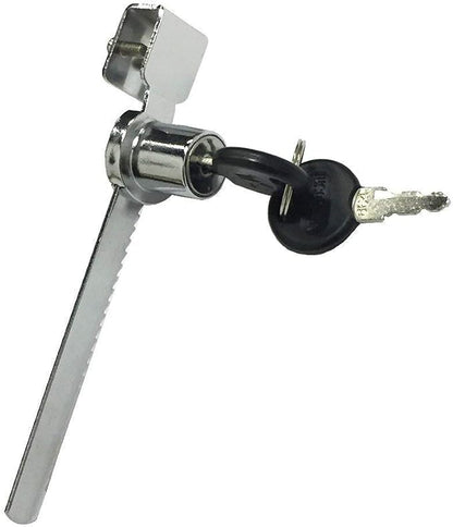 WOOCH Sliding Glass Door Ratchet Lock with Chrome Finish, Keyed Alike Showcase Display - 2 Pack
