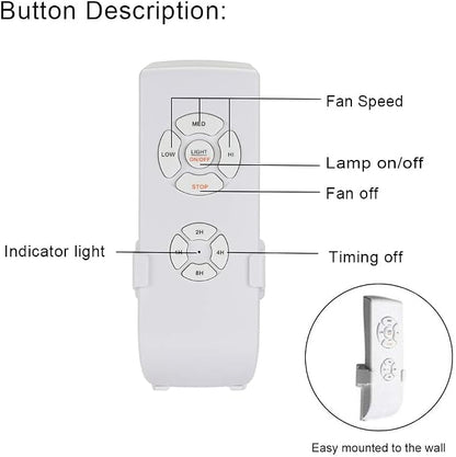 QIACHIP WiFi Ceiling Fan Light Remote Control Kit, Alexa Compatible
