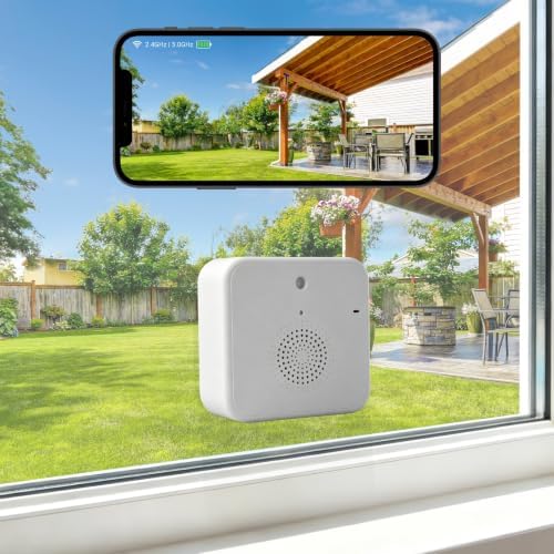 2.5K Wireless Window Camera with 45-Day Battery, 2.4/5G WiFi, 6s Pre-Roll