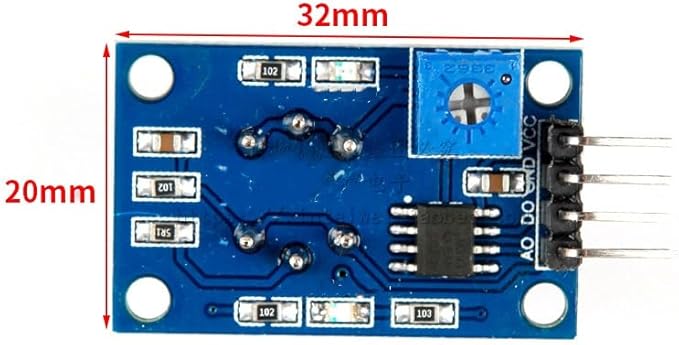 1Pc MQ135 MQ-135 Air Quality Sensor Hazardous Gas Detection Module for Arduino,Indoor Air Quality Meters,Airflow and Air Quality