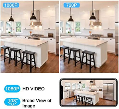 XODO Wireless Security Camera, E4 IP 1080P HD Plug-in Indoor WiFi Camera for Home Security/Baby Monitor/Pet/Nanny, Motion Detection, 2 Way Audio, Night Vision with 108° HD Wide View