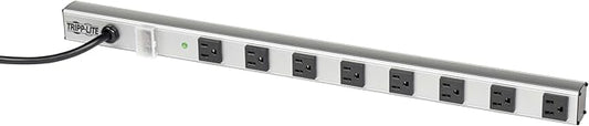 Tripp Lite 8 Outlet Power Strip with Surge Suppression, 6ft. Cord, Metal, 24 in. Length, Life Limited Manufacturer's Warranty (SS240806)