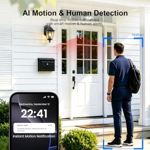 2.5K Wireless Window Camera with 45-Day Battery, 2.4/5G WiFi, 6s Pre-Roll