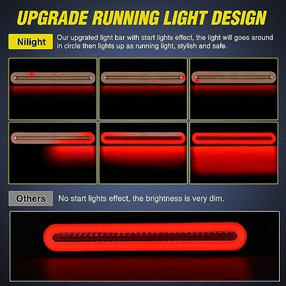 Nilight Trailer Tail Light Bar 3-in-1 Running Stop Turn Signals Brake Bar