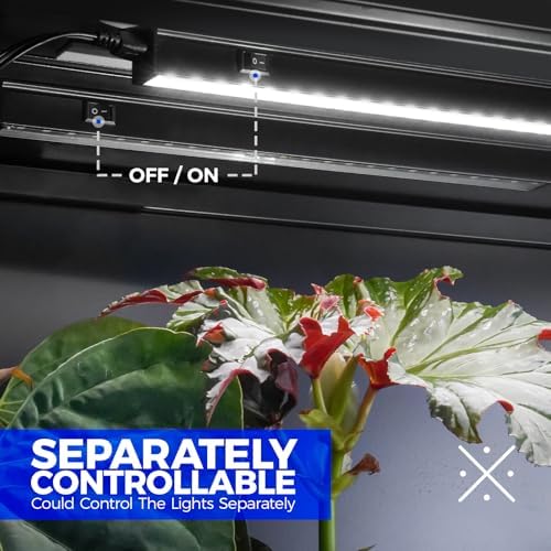 Barrina T5 Grow Lights, 2FT 20W (2 X 10W), 5000K Full Spectrum, 2 Packs
