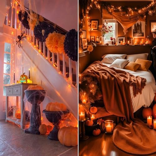 200 LED Connectable String Lights, 66FT Christmas Lights Outdoor Indoor
