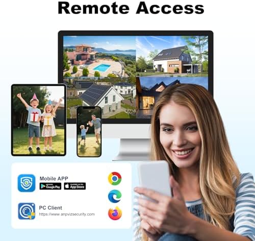 UNILOOK 4MP PoE IP Camera, Wired Turret Security IP Camera Outdoor