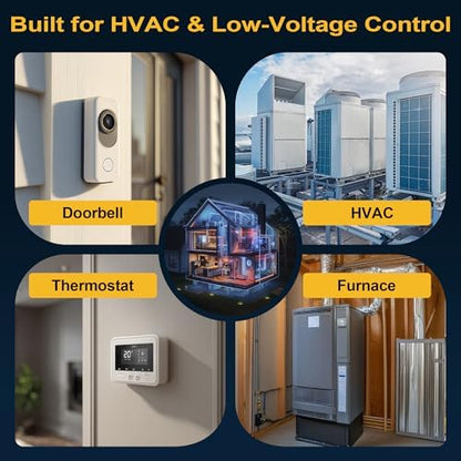 18/4 Thermostat Doorbell HVAC Wire, True Gauge 18 AWG 4 Conductor Solid Copper Control Cable, ETL Listed CL3R/CMR Riser Rated Flame-Retardant, RoHS, for 0-30V Low Voltage Systems - 250FT