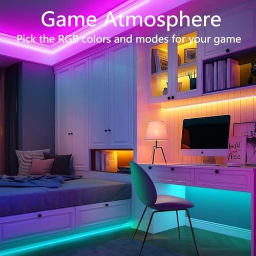 80FT Neon Rope Lights,Flexible Led Light Control with App/Remote,Multiple Modes,IP65 Outdoor Waterproof,Music Sync Strip for Bedroom