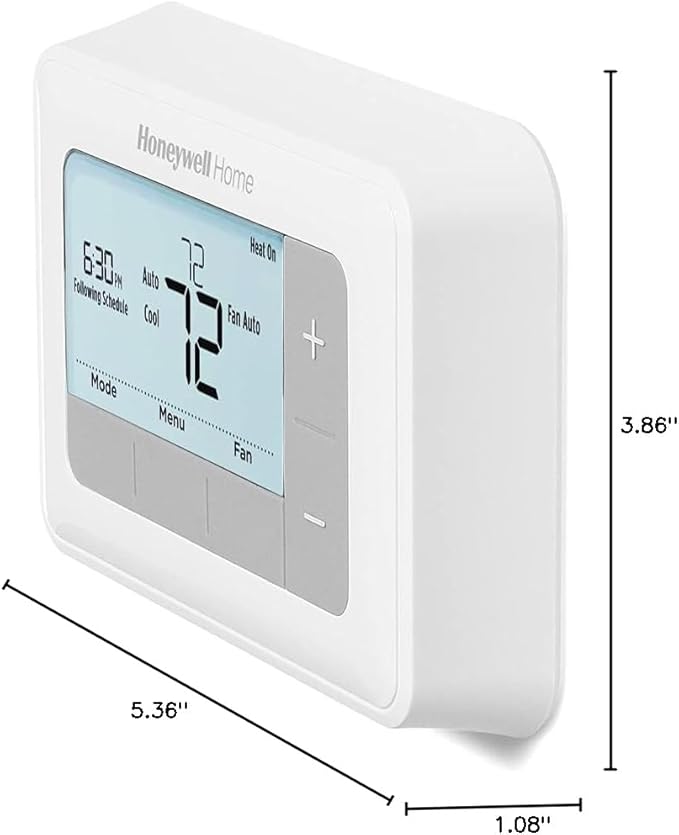 Honeywell Home RTH7560E 7-Day Flexible Programmable Thermostat-Extra-Large Backlit Display, White
