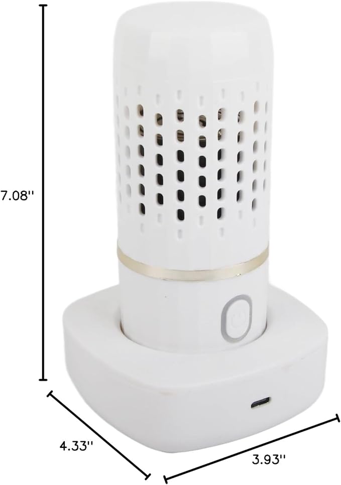 Mini NonAuto Vegetable Fruit Washer Purifier for Kitchen, Easy to Eat (White)