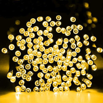 Dazzle Bright 300 LED Christmas String Lights, 100 FT Connectable Waterproof String Lights Green Wire with 8 Modes, Christmas Decorations for Indoor Outdoor Xmas Party Yard Garden (Warm White)