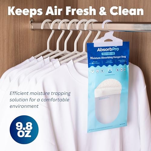 Absorb Pro Hanging Moisture Absorber Bags 9.8 oz, 10-Pack