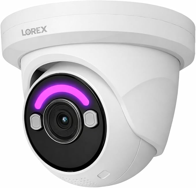 Lorex Classic 4K+ PoE Dome Camera | 12MP | IP Add-on Camera (No Cable) | Color Night Vision | Person & Vehicle Detection | 2-Way Talk | Metal Housing | IP67 Weatherproof | Requires a Recorder
