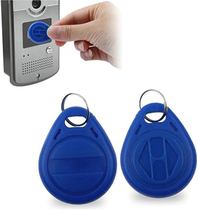 T5577 RFID Key Fob 125KHz Proximity ID Card Key Tags, Read and Rewirtable Keyfobs (10 PCS)