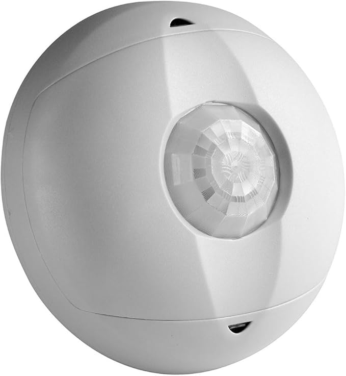 Leviton Ceiling Mount Occupancy Sensor, PIR, 360 Degree, 450 sq. ft. Coverage, Self-Adjusting, OSC04-I0W, White