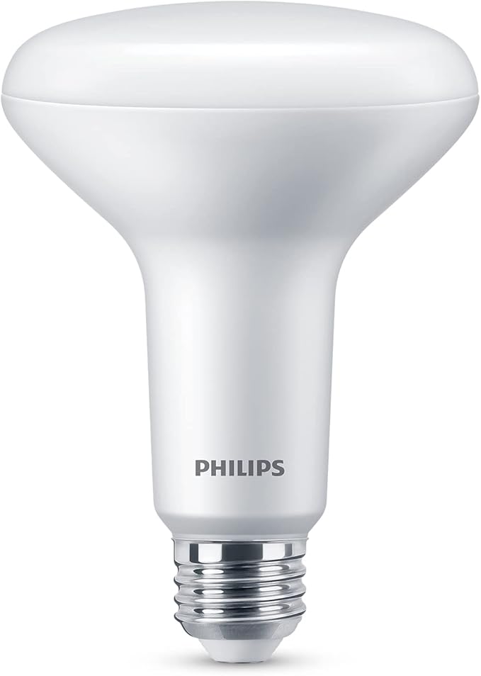 Philips LED Flicker-Free Frosted Dimmable BR30 Light Bulb - EyeComfort Technology - 650 Lumen - Soft White (2700K) - 7.2W=65W - E26 Base - Basic LED Old Version - Indoor - 12-Pack