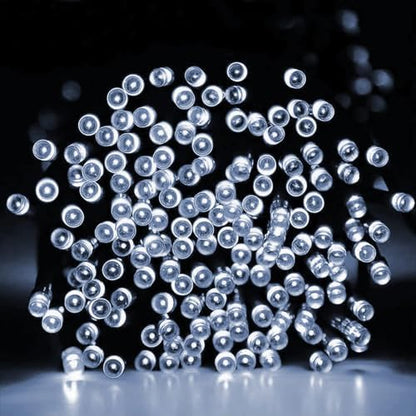 Dazzle Bright 300 LED Christmas String Lights, 100 FT Connectable Waterproof String Lights Green Wire with 8 Modes, Christmas Decorations for Indoor Outdoor Xmas Party Yard Garden (White)