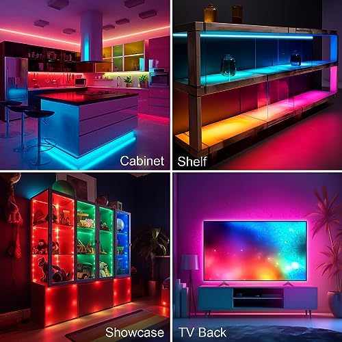 LAFULIT 10 PCS RGB Under Cabinet Lights with App and Remote Control