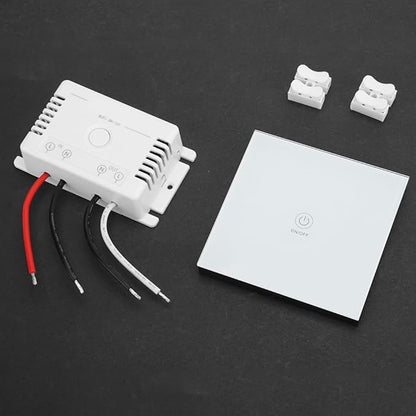 KANASI AC90 250V Voice Control WiFi Smart Switch, Tuya Compatible Timer Relay for Home Automation