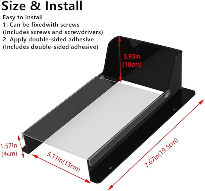 Doorbell Rain Cover, Gate Outdoor Keypad Cover, Universal Flip-Open Rain Shield for Doorbell & Lock Keypad/Attendance Machine, Weatherproof Protective Cover (L - Flip lid)