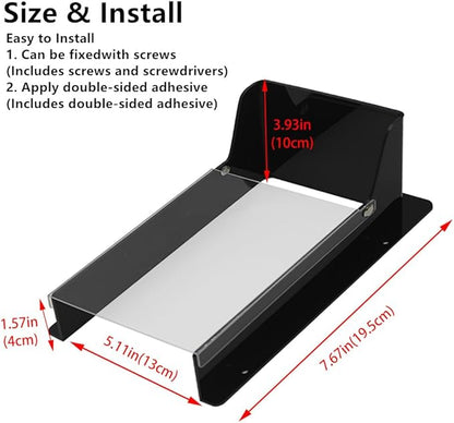 Doorbell Rain Cover, Gate Outdoor Keypad Cover, Universal Flip-Open Rain Shield for Doorbell & Lock Keypad/Attendance Machine, Weatherproof Protective Cover (L - Flip lid)