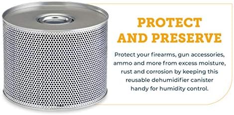 SnapSafe Reusable Canister Dehumidifier, 75902 - Portable, Easy to Use Moisture Absorbers for Gun Safes & Cabinets - Prevent Moisture Damage for Gun Safe Accessories, Firearms in Your Gun Vault