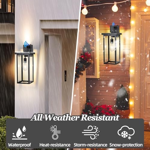 Dusk to Dawn Outdoor Wall Lights,Large Outdoor Sconce Lights,20 in