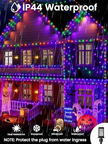 1000LED Smart RGB Color Changing String Lights 341FT Halloween Lights App