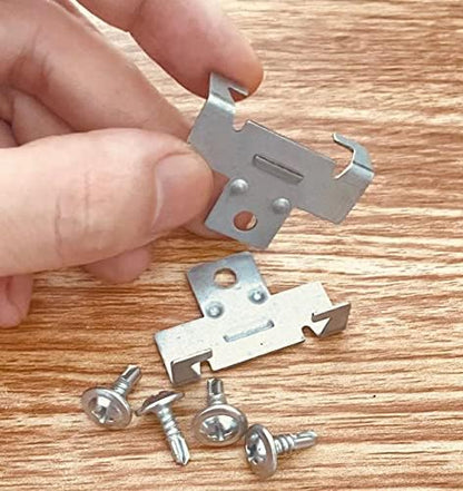 ROOWINTOO Recessed Light Clips for retrofitting recessed Light canisters, Downlight recessed Light Clips for use with Torsion Springs 10 Pack (5 Pairs)