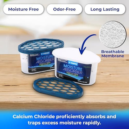 ZARPAX Moisture Absorber Activated Charcoal 6.5 oz - Set of 15