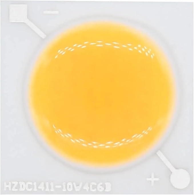 10pcs 12V LED COB Ceramic Chip 10W Beads Smart IC Lighting DIY Beads High Power for Led Spotlight LED Bulb Lamp Repair White(10W Warm White)