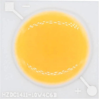 10pcs 12V LED COB Ceramic Chip 10W Beads Smart IC Lighting DIY Beads High Power for Led Spotlight LED Bulb Lamp Repair White(10W Warm White)