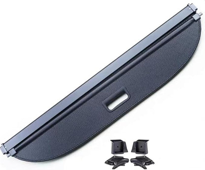 Retractable Cargo Cover Compatible with Cadillac XT4 2019-2025 Rear Privacy Screen Car Storage Trunk Luggage Tonneau Security Shade Protector Anti Theft Shield (Carbon Fiber Style)