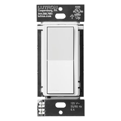 Lutron Claro Accessory Switch, 3-Way | For Smart Dimmer/Switch | DVRF-AS-WH-2 | White | 2 Pack