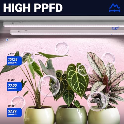 Barrina T5 Grow Lights for Indoor Plants, Full Spectrum, 2FT, 8 Packs